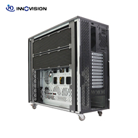 Station de travail d'apprentissage en profondeur à grande échelle prise en charge 4*5090 cartes Gpu 2 * ATX PSU tour refroidissement liquide boîtier de serveur GPU