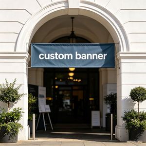 Pancarta Plegable Ligera y Portátil de Tela de Poliéster, Impresión Personalizada, Publicitaria, Impermeable, Colgante con Bolsillos para Postes - Product Image 2