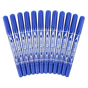 Marqueur permanent à double pointe, pointe plate, avec des pointes fines et ultra-fines, encre à séchage rapide pour l'utilisation sur papier - Product Image 5