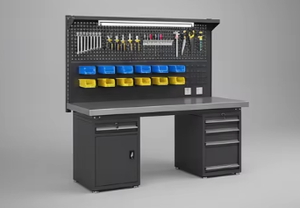 Armoire à outils en métal moderne robuste personnalisable, 3 tiroirs, rangement antistatique, capacité de charge de 1000 kg, multifonctionnelle pour <span class=keywords><strong>garage</strong></span> - Product Image 5