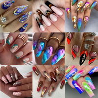Nouveau Style presse sur ongles en gros faux ongles ongles artificiels acrylique cercueil faux ongles