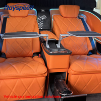 Sièges auto de luxe Vito, ensemble complet pour Mercedes Vito W447, sièges arrière avec table, cuir et aluminium, couleur personnalisée