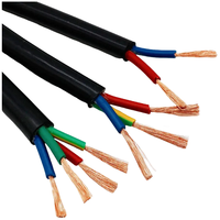 Cable Eléctrico Industrial de Alta Calidad RVV con Núcleo de Cobre Trenzado, Flexible, de Bajo Voltaje 300/500V, con Revestimiento de PVC para Uso Doméstico
