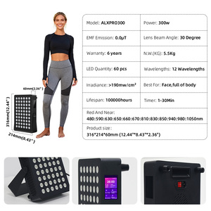 Panel de Terapia de Luz Roja LED de Grado Profesional de 12 Longitudes de Onda y 300 W para Uso Doméstico, Sin Radiación Nociva, para el Cuidado y la Relajación del Cuerpo - Product Image 2