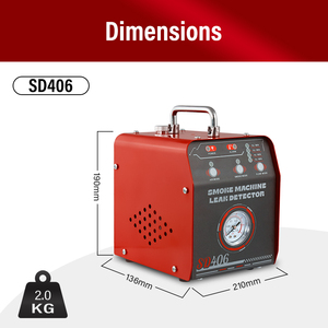 Analizador de motor de coche de modo Dual SD406 de 12V, máquina de humo automotriz, Detector de fugas, medidor de presión ajustable, detecta tuberías - Product Image 4