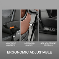 Pièces de carrosserie de camion TSA026002 Siège d'aviation réglable confortable avec airbag en cuir et absorption des chocs pour camions