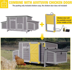 Pollaio Grande da 170 cm con 4 Nidi per 2-4 Galline, Casetta per Anatre, Gabbia per Polli da Esterno - Product Image 4