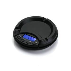 Balance numérique pour cendrier, capacité 1 kg, ronde, portable, écran LCD, pour bijoux, herbes, balance électronique de poche, en plastique - Product Image 1