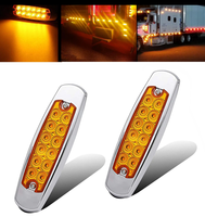 Prix de gros de feux de position latéraux à LED pour voiture 24v Stop Turn Tail Light 12 Leds for Truck Led Side Warning Light