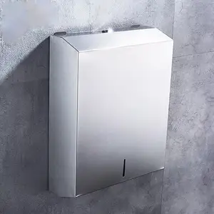 Venta directa de fábrica, caja de pañuelos montada en la pared de acero inoxidable 304, caja de extracción de papel, soporte de papel higiénico para Baño