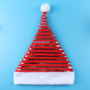 Chapeau de Noël en velours doré lustré <span class=keywords><strong>SANGOR</strong></span> marque 30x41cm accessoire chaud et accessoire de scène cadeau de Noël - Product Image 5