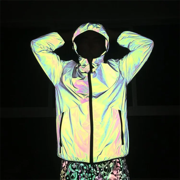 Wholesale Multi Color Safety Night Vision Reflective Jacket for Running