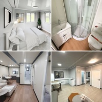 Maison conteneur mobile préfabriquée en acier, préinstallée, extensible, étanche/isolée/insonorisée/résistante aux ouragans, pour hôtel