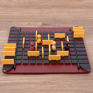 Wall Trap Me Block up the Road Madera Montessori Estrategia educativa Corredor StrategyBoard Game Boardgame Último juguete - Product Image 5