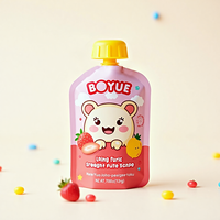 Pochette en plastique réutilisable imprimée personnalisée de 100ml 250ml 500ml & 1L pour emballage de liquide pour jus de boissons gazeuses et jus de fruits