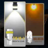 Ampoule LED G-View 194 W5W T10 6000K Blanc Ambre Canbus sans erreur pour intérieur de voiture, plafonnier, éclairage de carte, éclairage de porte, éclairage de plaque d'immatriculation