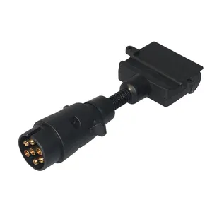 High Demand Trailer Connector Adapter Adapter Plug 7 PIN Flat Male to Round Female Caravan Boat Connector part