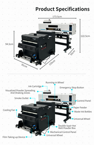 Impresora DTF Printvision A1 con 2 cabezales I3200, agitador de polvo y impresión en negro de alta resolución que logra resultados nítidos y detallados - Product Image 2