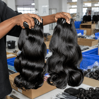 Lots de Cheveux Humains Vierges Brésiliens Remy 15A en Gros, 26 Pouces, Cuticules Alignées, Double Trame, Ondulation Naturelle pour Tressage