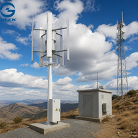 Éolienne à axe vertical GWH-2KW, sortie double tension 120V/220V, démarrage à faible vitesse du vent, générateur d'énergie éolienne propre VAWT