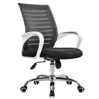Mobilier de Bureau de Direction Moderne Fauteuil Ergonomique Pivotant en Maille à Dossier Haut en Tissu pour Conférence