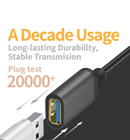 USB 3.0-Kabel Stecker zu Buchse, USB 3.0-Verlängerungskabel, externe Festplatte USB 3.0-Kabel