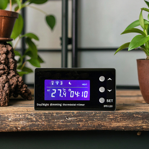 DTC-120 termostat akuarium siang malam dalam ruangan dan pengatur waktu pengontrol suhu plastik dengan dukungan OEM untuk Reptil - Product Image 6