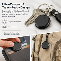 Traceur GPS intelligent certifié MFi, mini dispositif de suivi GPS compatible avec Airtag Apple Google Find My
