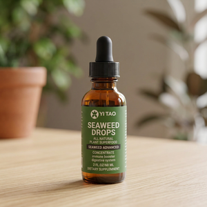 Gotas de Concentrado de Algas Marinas Totalmente Naturales, 60 ml, Superalimento Vegetal para Reforzar el Sistema Inmunitario y Apoyar la Digestión, Líquido Fácil de Tomar - Product Image 1