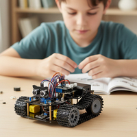 ACEBOTT NUEVO Kit de Robot Tanque Educativo STEM para Niños, Kit de Construcción de Robot ESP32 con Codificación Python para Adultos, Compatible con Arduino