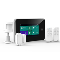 Sistem Alarm Kebakaran Rumah Pintar Tuya App GSM 433MHz WiFi Portabel Bahan ABS