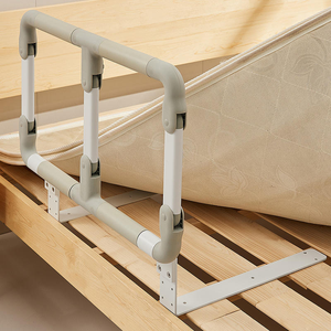 Barrière de lit pliable réglable en hauteur pour personnes âgées, femmes enceintes, bébés – Aide anti-chute pour la sécurité au chevet, dispositif anti-pincement - Product Image 5
