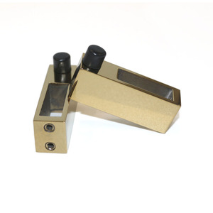 Kit di porte scorrevoli in vetro dorato accessori per doccia in acciaio inossidabile sistemi di porte scorrevoli in vetro a rulli scorrevoli - Product Image 5