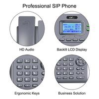 Teléfono VoIP de Escritorio SIP-T780PGN, Teléfono SIP Gigabit PoE, 2 Cuentas SIP, Pantalla LCD Retroiluminada, Teléfono para Centro de Llamadas Sin Adaptador de Corriente