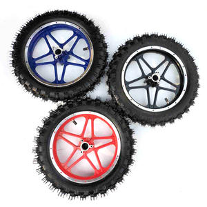 2.50-10 10 "10 pouces roue complète avant et arrière avec pneu pour <span class=keywords><strong>Apollo</strong></span> CRF 2T <span class=keywords><strong>49cc</strong></span> Mini Moto Dirt Pit <span class=keywords><strong>Bike</strong></span> pièces de rechange - Product Image 1