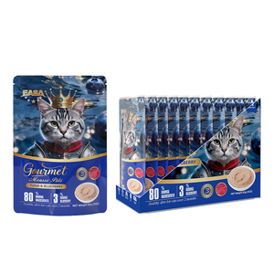 Mousse pâtée gourmet au thon et aux myrtilles EASA CAT 85g, nourriture humide premium pour chatons et chats adultes - Product Image 1