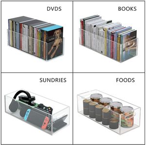 2 gói Acrylic Hộp lưu trữ DVD/<span class=keywords><strong>CD</strong></span> Sách nhỏ/tập tài liệu Video Trò chơi trường hợp hiển thị giá - Product Image 4