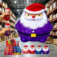 Jouet Squishy de Noël du Père Noël en Maltose, mignon et Kawaii, rempli de Maltose, avec chapeau rouge, en provenance des États-Unis