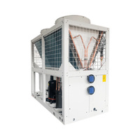 Refroidisseur à spirale refroidi par air, assemblage modulaire, capacité de réfrigération 65KW 100KW 130KW, eau chaude, eau froide