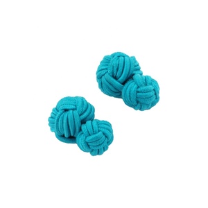 Unisex tùy chỉnh lụa Knot Khuy măng sét Phụ Kiện Nút Áo sơ mi thiết lập cho phù hợp với nhiều màu vải Bóng Lụa Knot Cuff liên kết - Product Image 4