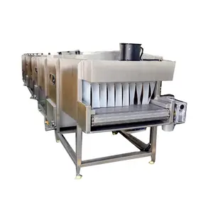 Spraying Tunnel Bottled / Cans Juice Pasteurizer / Pasteurizing and cooling Machine