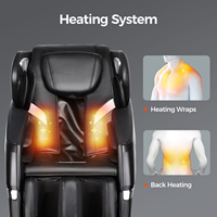 Sillón de Masaje Shiatsu 4D 2026 de Cuerpo Completo con Gravedad Cero, Riel SL, Reclinable, Escaneo Corporal, Doble Calefacción y Rodillos para Pies - Almacén de EE. UU.