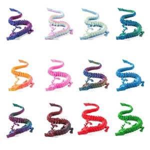 Dragón Chino Impreso en 3D, Diseño Feng Shui, Adorno de Escritorio para Cumpleaños, Modelo de Juguete de Plástico Multiarticulado, Artículo Popular en TikTok para Internet - Product Image 2