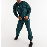 Setelan Olahraga Pria Oem Odm, Jaket dan Celana Sauna, Bahan Nano Silver dan PVC untuk Menurunkan Berat Badan