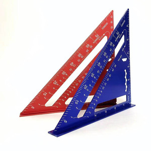 Ventes d'usine 7 pouces métrique Cm en alliage d'aluminium rapporteur Triangle règle vitesse carré règle de mesure pour le travail du bois - Product Image 2