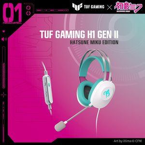 หูฟังเกมมิ่งแบบมีสาย Tuf Gaming H1 Gen II รุ่น Hatsune Miku พร้อมไมโครโฟน ไดรเวอร์ 40 มม. เสียงเซอร์ราวด์เสมือนจริง 7.1 - Product Image 3