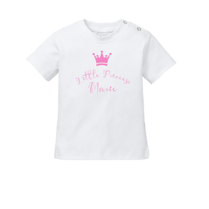 Camiseta de bebé con nombre + Little Princess (Camiseta + Manga Larga) - Product Image 1