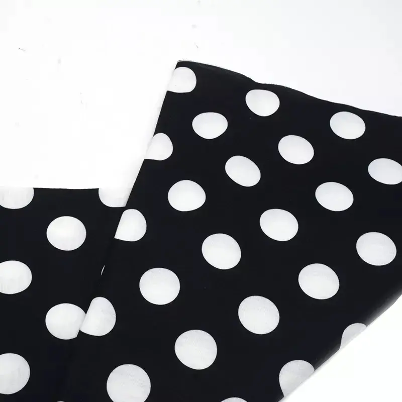 100% polyester fabric polka dot print fabric fashion spring and summer women's blouse dress fabric