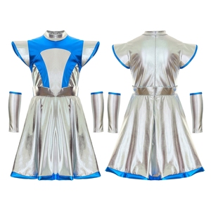Disfraces de Cosplay de Alien para Niñas de 6 a 16 Años, Vestido con Mangas para Fiestas, Carnavales, Disfraces Temáticos y Actuaciones en Escenario - Product Image 5