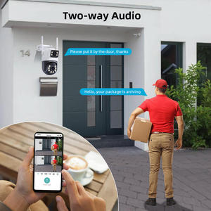 Cámara de seguridad WiFi iCSee de 6MP para exteriores, impermeable, con detección humana por IA, disuasión activa, luz estroboscópica y alarma de audio, cámara IP PT - Product Image 6